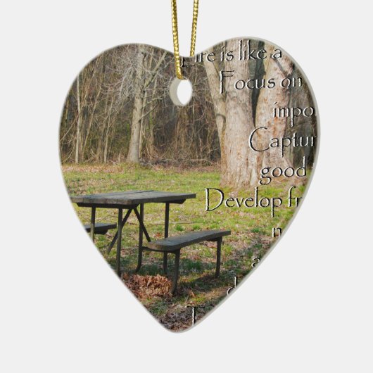 het leven is als een camera keramisch ornament (Links)