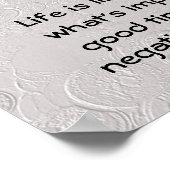 Het leven is als een camera. poster (Hoek)