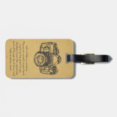 Het leven is als een camera-quote,  bagagelabel (Achterkant horizontaal)