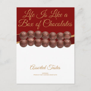 Het Leven Is Als Een Doos Chocolade Briefkaart