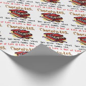 Het leven is als een doos chocolade. cadeaupapier (Hoek)