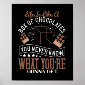 Het leven is als een doos chocolade poster (Voorkant)