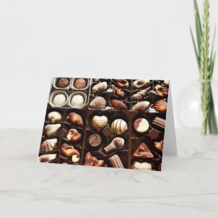 Het leven is als een doos met zoete chocolademelk feestdagen kaart
