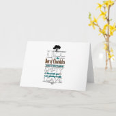 Het leven is als een doos van chocolade Quote Prin Kaart (Gele Bloem)