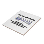 Het leven is als een dopplereffect dat ontstaat in tegeltje (Zijkant)