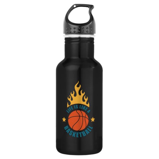 Het leven is als een honkbal waterfles  (Voorkant)