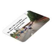 Het leven is als een marathonmagneet magneet (Linkerzijde)