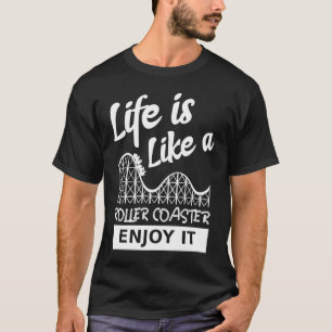 Het leven is als een Roller onderzetter geniet erv T-shirt