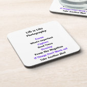 Het leven is als fotografie bier onderzetter (Linkerzijde)