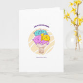 Het leven is als ijs kaart (Gele Bloem)