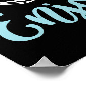 Het leven is als ijsschaatsen poster (Hoek)