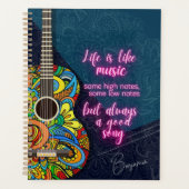 Het leven is als muziek, altijd een goed lied | gi planner (Voorkant)