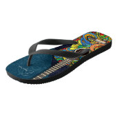 Het leven is als muziek, altijd een goed lied | gi teenslippers (Schuin)