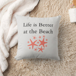 Het leven is beter aan de strand kust kussen