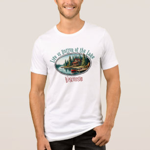 Het leven is beter aan het meer Tri-Blend shirt