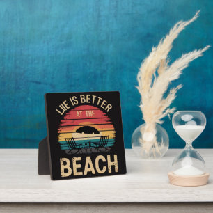 Het Leven Is Beter Aan Het Strand Zomer Vakantie S Fotoplaat
