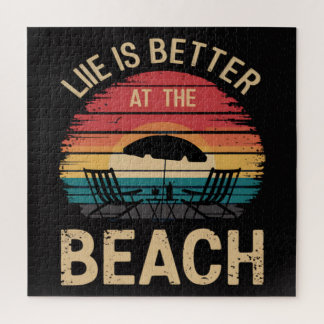 Het Leven Is Beter Aan Het Strand Zomer Vakantie S Legpuzzel