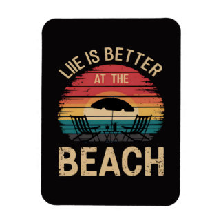 Het Leven Is Beter Aan Het Strand Zomer Vakantie S Magneet