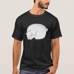 Het leven is beter als Iceberen het dierlijk kunst T-shirt