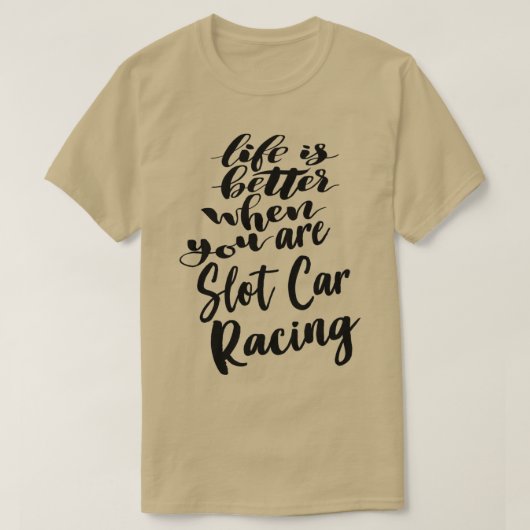 Het leven is beter als je auto's rekent t-shirt (Design voorkant)