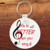 Het leven is beter als je het sleutelhanger ziet (Voorkant)