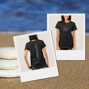 Het leven is beter als je op één lijn zit, chiropr t-shirt