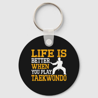 Het Leven Is Beter Als Je Taekwondo Doet Sleutelhanger