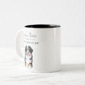 Het leven is beter Berner Berner Hond Tweekleurige Koffiemok (Voorkant links)