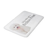 Het leven is beter Bichon Bath Mat (Gekanteld)