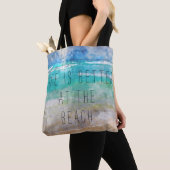 Het leven is beter bij de Beach Canvas Bag Draagtas (Dichtbij)