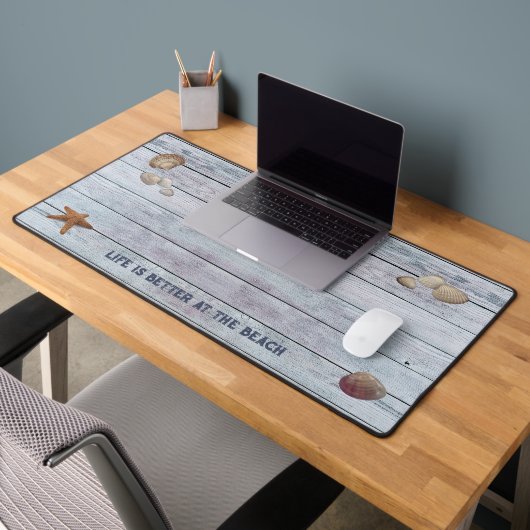 Het leven is beter bij de Beach Desk Mat (Kantoor 2)