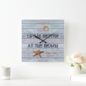 Het leven is beter bij de strand klok (Huis)