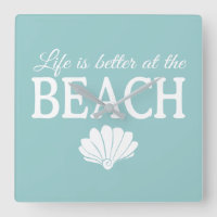 Het leven is beter bij de strand Turquoise