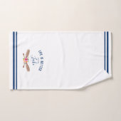 Het leven is beter bij het meer Nautical Bad Handdoek (Handdoek)
