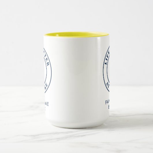 Het leven is beter bij het nautische ankerpunt van mok (Midden)