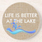 Het leven is beter bij het Onderzetter van het (wi (Voorkant)