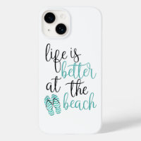 Het leven is beter bij het strand citaat met Teens