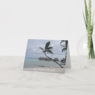 Het leven is Beter bij het Strand Notecard Kaart