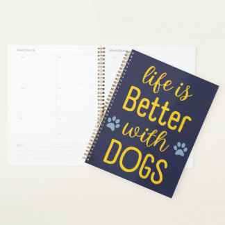 Het leven is beter bij honden planner