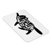 Het leven is beter bij katten | Fun Typografie Magneet (Rechterzijde)