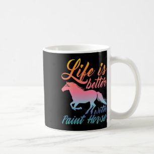 Het leven is beter bij paardenpestriërs met een ve koffiemok