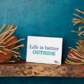 Het leven is beter buiten fotoplaat (Zijkant)