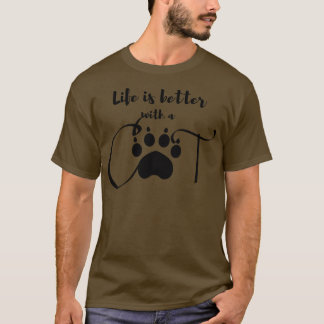 Het leven is beter een Kat T-shirt