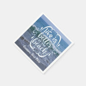 Het leven is beter Elk citaat voor de Oceaan Perso Servet (Hoek)