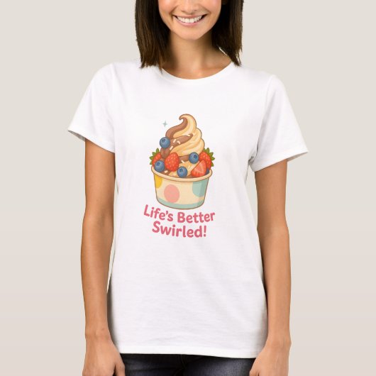 Het leven is beter gedraaid t-shirt (Voorkant)