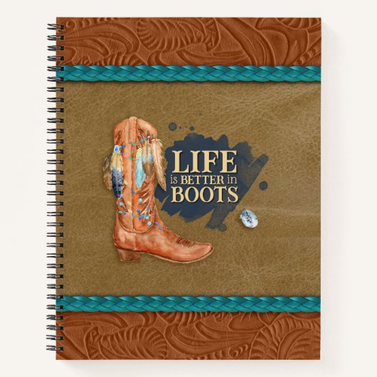 Het leven is beter in Boots Notitieboek (Voorkant)