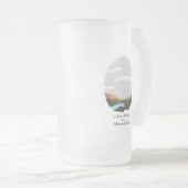 Het leven is beter in de berg matglas bierpul (Voorkant rechts)