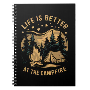 Het leven is beter in de Camper Camper Camp Campin Notitieboek