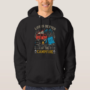 Het leven is beter in de kampeerzaal van de kampee hoodie