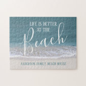 Het leven is beter in de strand en oceaan legpuzzel (Horizontaal)